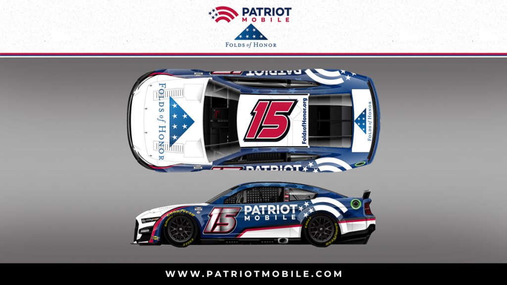 Patriot Mobile Donating Car Hood to Folds of Honor – Hood Reveal to be at Texas Motor Speedway NASCAR Cup Series